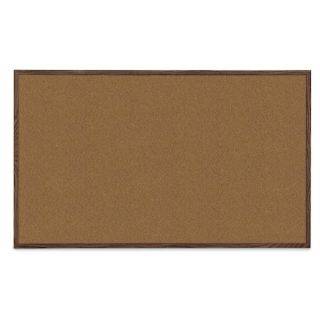 United Visual Products Combo Board, 60"x36", Black Frame/Black Porcelain & Cork UVDECORK6036B-BLKPORC-CORK